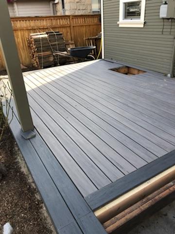 outdoor deck and patio
