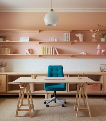 Modern Minimalist Home Office Workspace