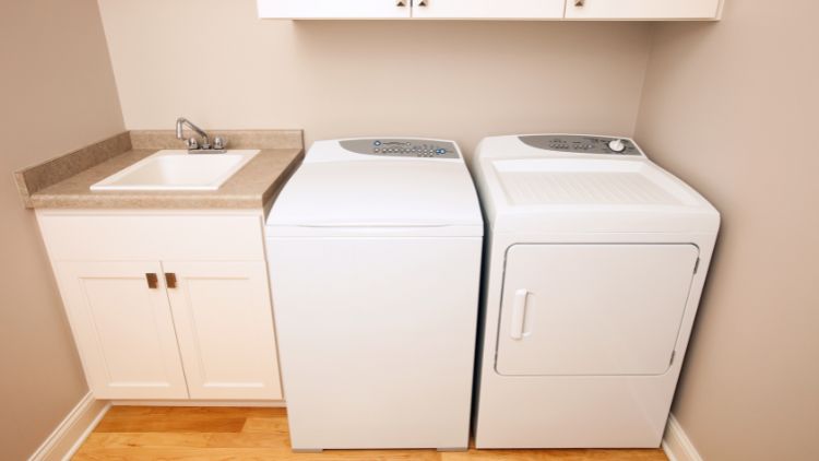ewly installed laundry sink