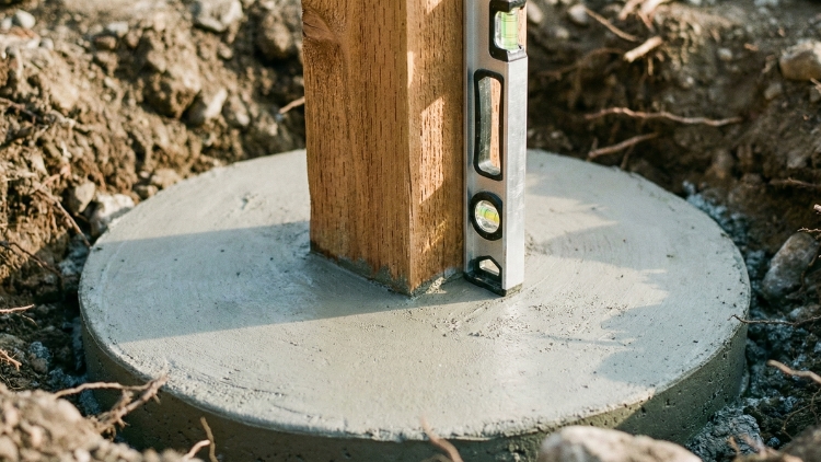 How We Reset Fence Posts Using Concrete Footings