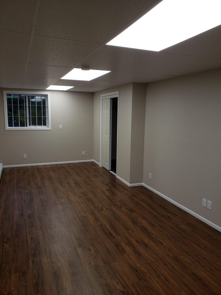 basement remodel completed by Handyman Connection