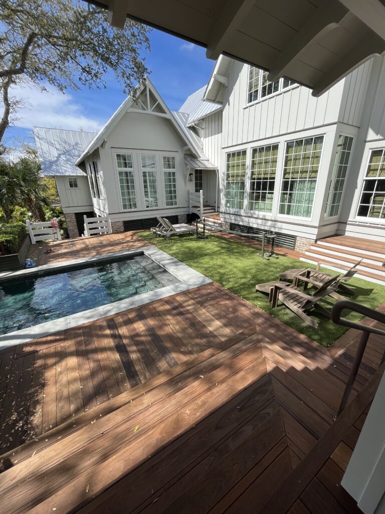 ipe wood decking installed for a home by our reliable craftsmen