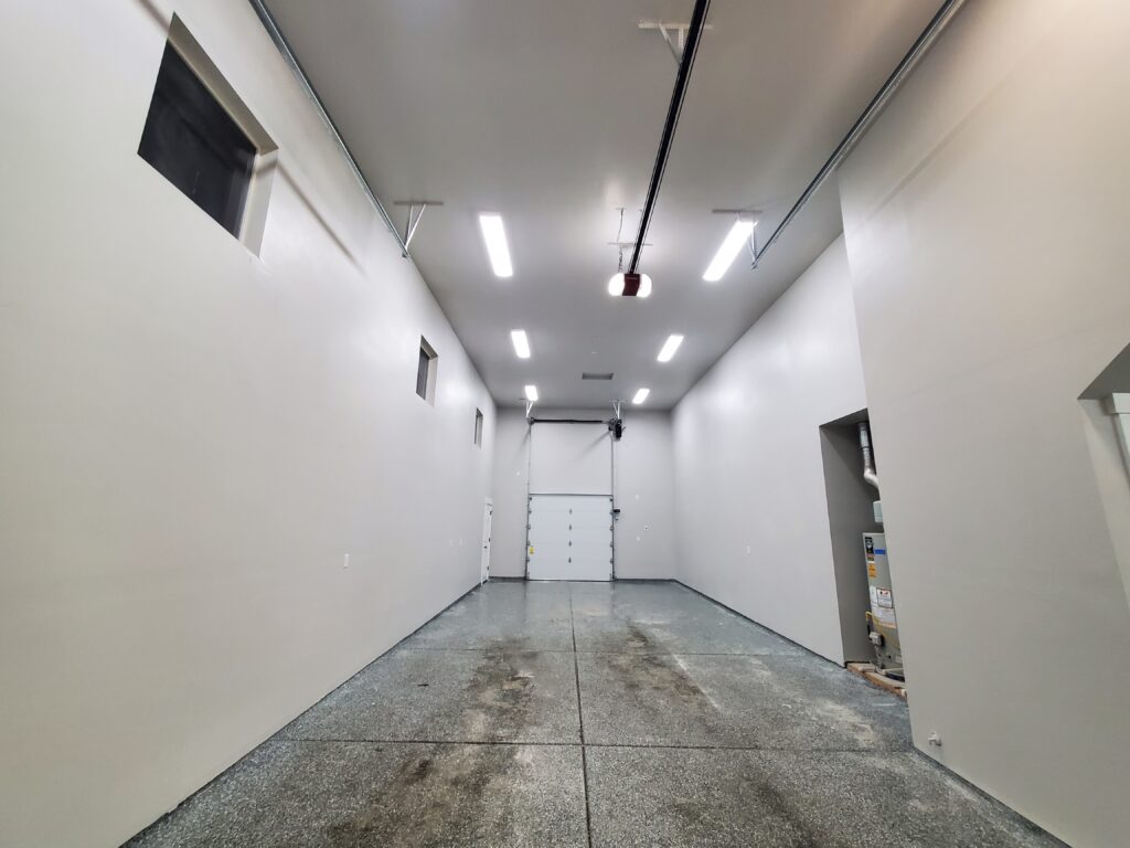 garage painting project completed by our craftsmen in Lakeville, MN