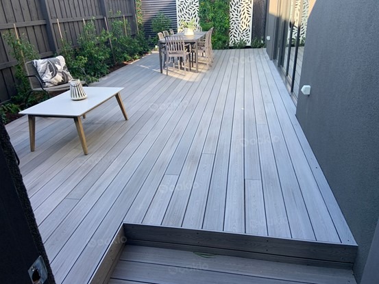 composite deck installed in Andover, MN
