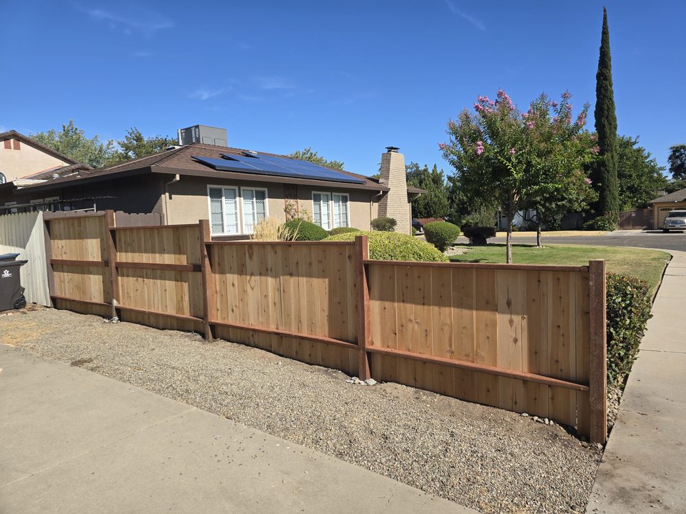New wooden fence expertly installed in Andover, MN