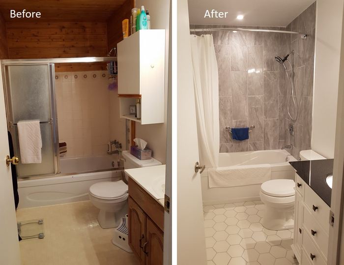 Rowland Bathroom Remodel Before and After