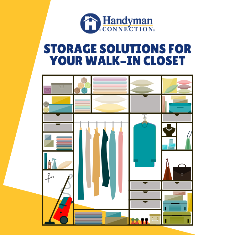 Storage solutions for walk in closet