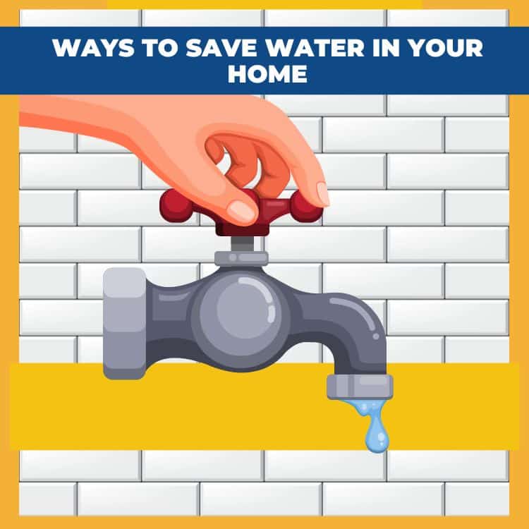 Ways to save water in your home