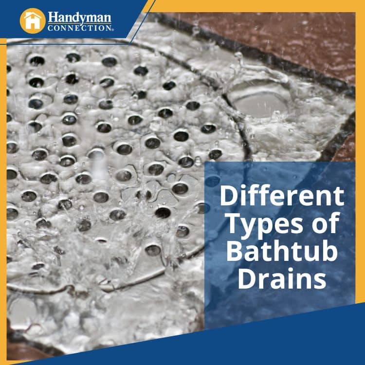 Types of bath tub drains