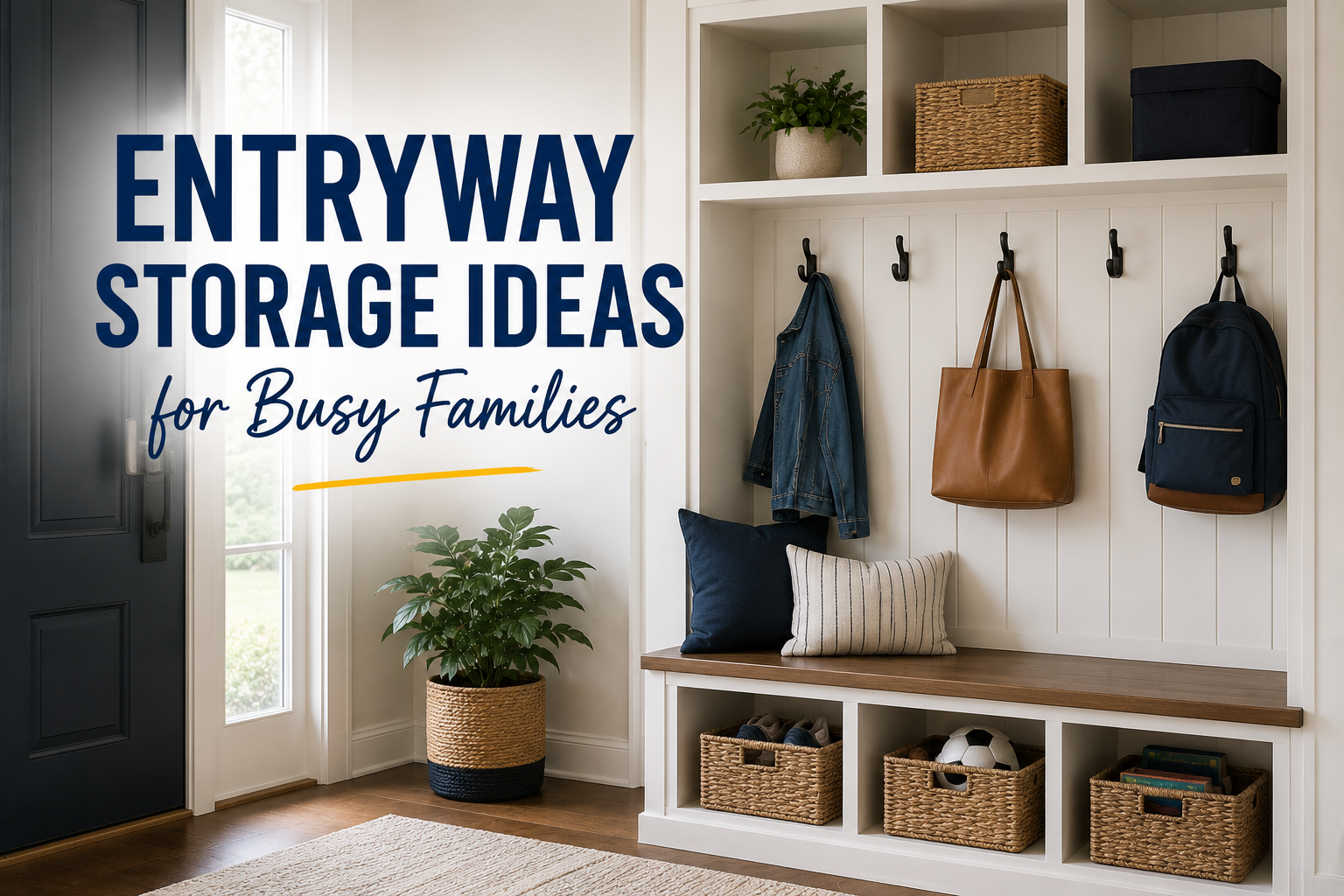 Entryway Storage Ideas for Busy Families