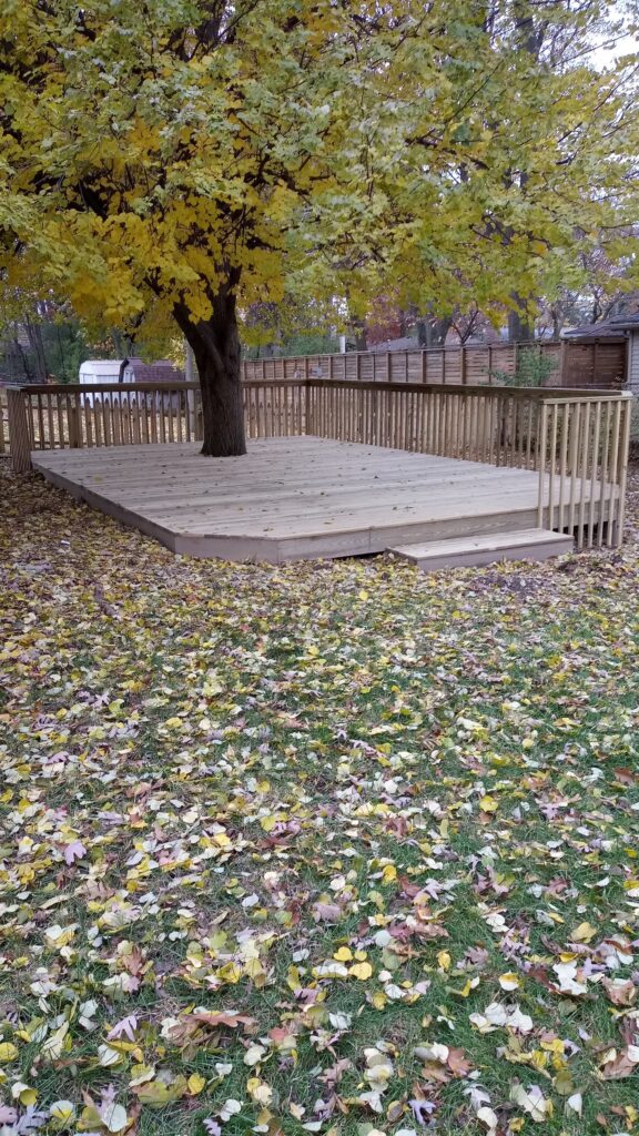 wooden deck installed in Indianapolis, IN