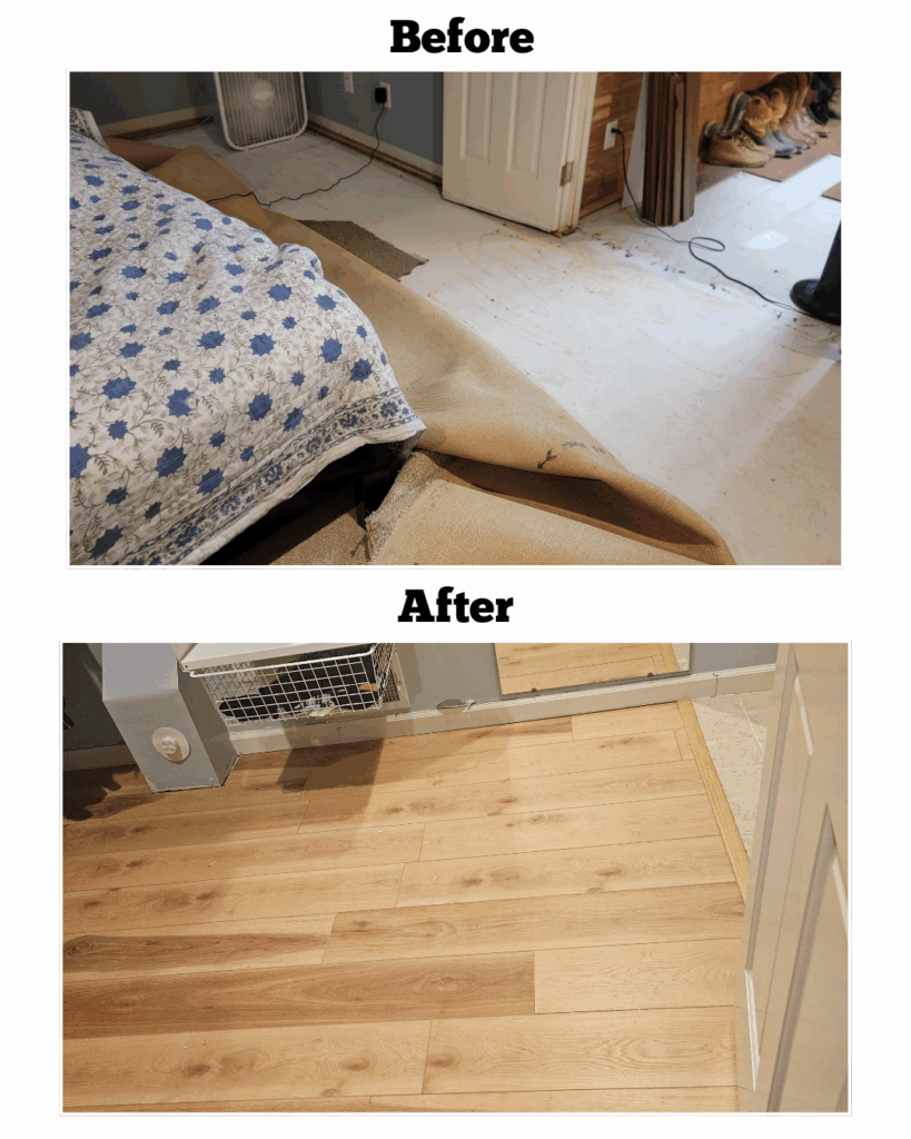 brand-new hardwood flooring installed by our craftsmen in Comstock Park, MI