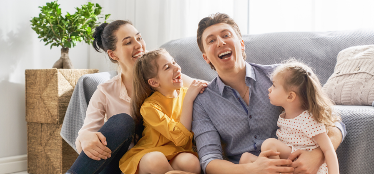 Happy family and peaceful living