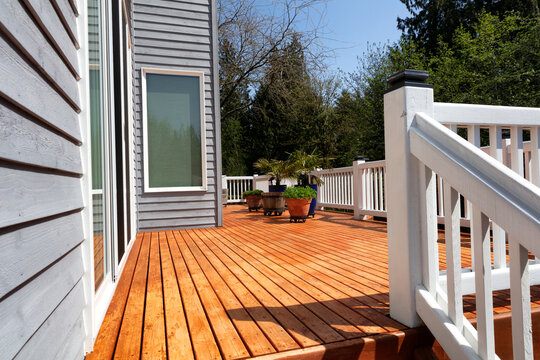 completed deck installation job in Fariview, TX