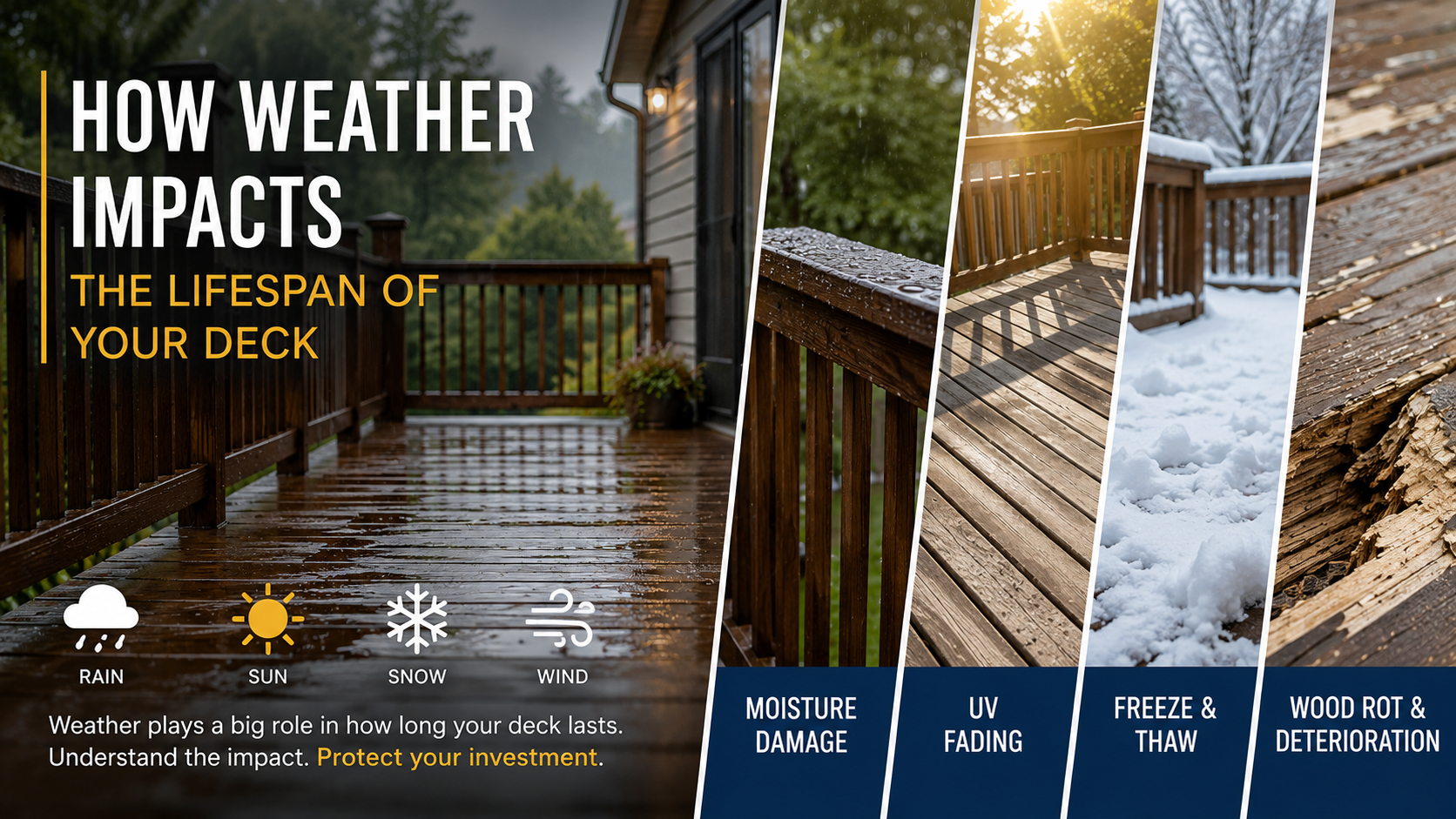 How Weather Impacts the Lifespan of Your Deck