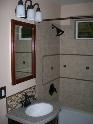 bathroom remodel project completed by Handyman Connection of Overland Park