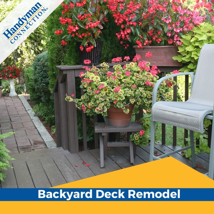 Backyard Deck Remodel How Flowers Can Complete the Look!