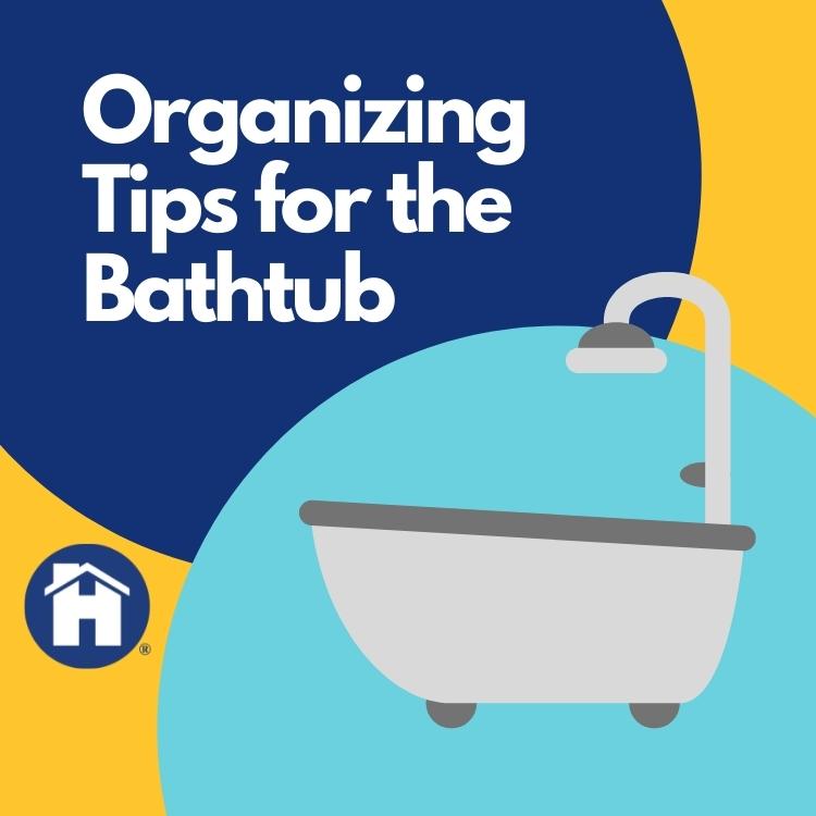 4 Organizing Tips for the Bathtub