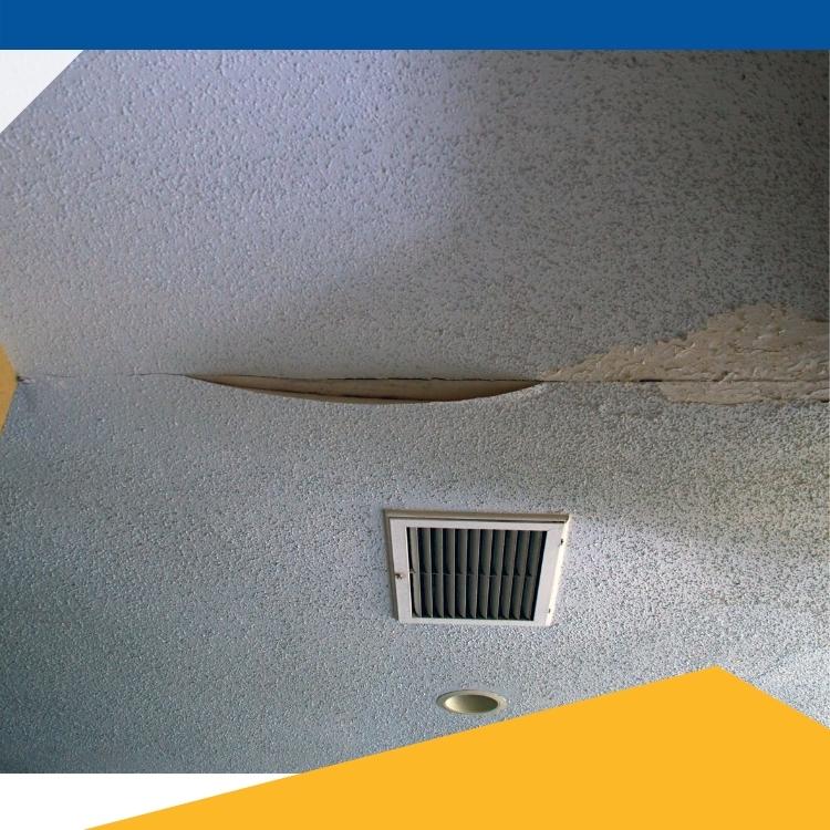 How to repair water damaged ceiling