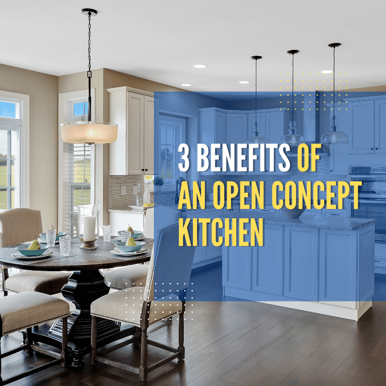 Benefits of open concpt kitchen