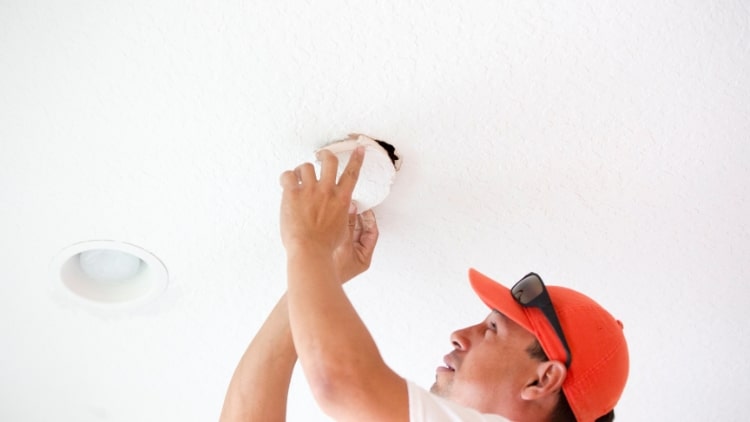 patching holes in ceilings