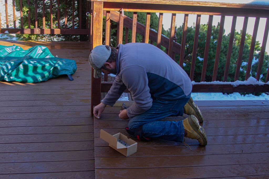 deck handyman in Fort Washington, MD, installing new deck boards