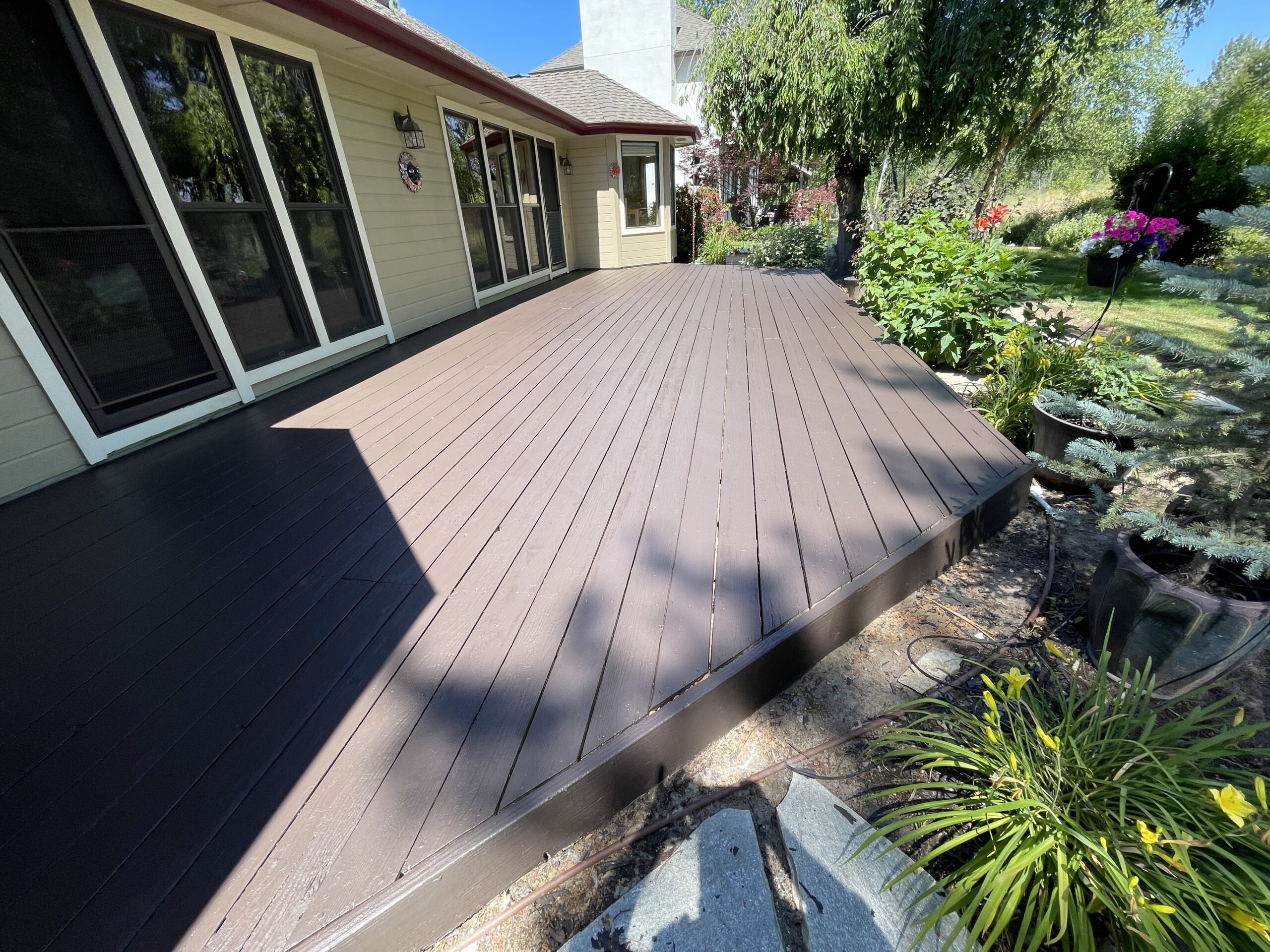 deck staining project in Tracy, CA, by Handyman Connection of Stockton
