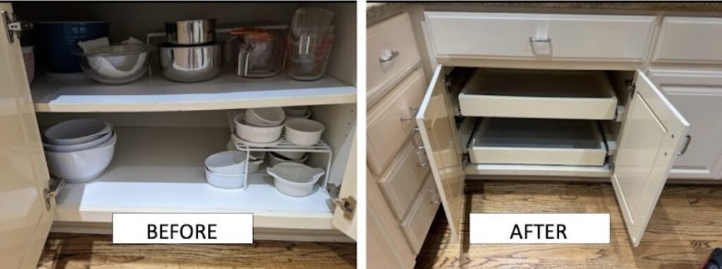 new kitchen drawers installed by our crew in Maitland, FL