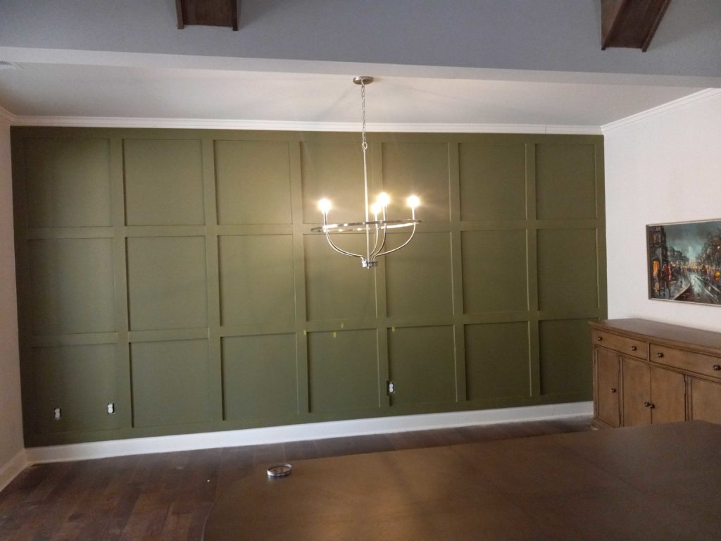 painted accent wall done by our craftsmen in Roswell, GA
