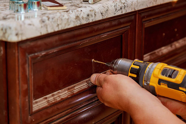 Weekend Upgrade Installing Kitchen Cabinet Hardware Handyman