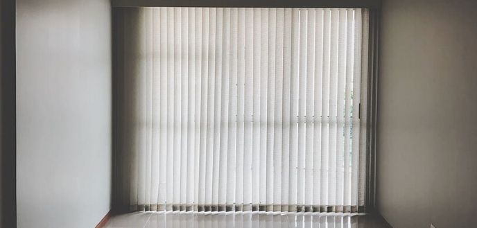 Vertical Blinds in an Empty Apartment