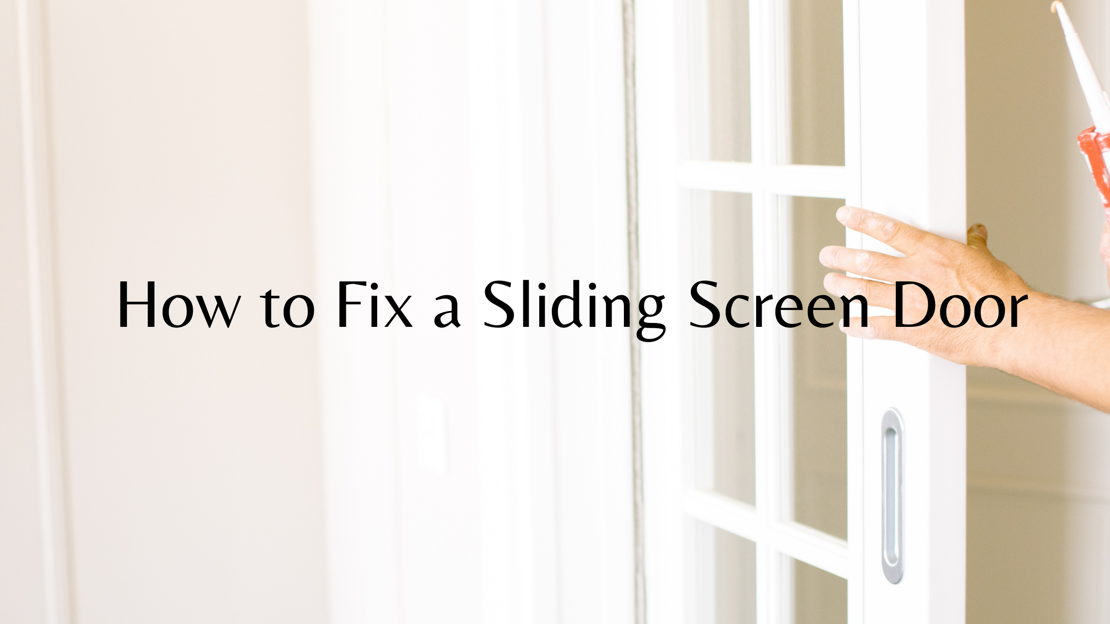 fix screen on screen door